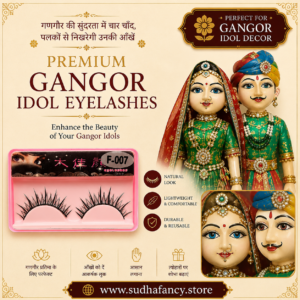 Premium Artificial Eyelashes for Gangor Idol Decoration with Natural Look and Reusable Design